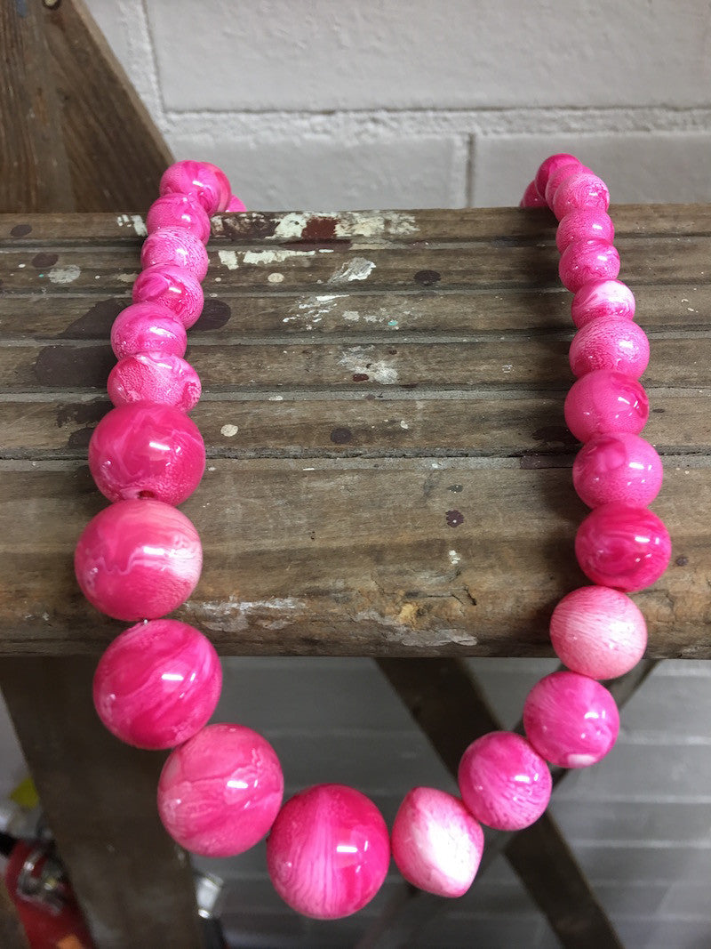 Watermelon 16mm Round Qty: 10 - Bead Shack
