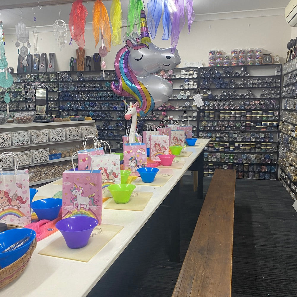 Rainbow Unicorn Kid's Birthday Party - Bead Shack