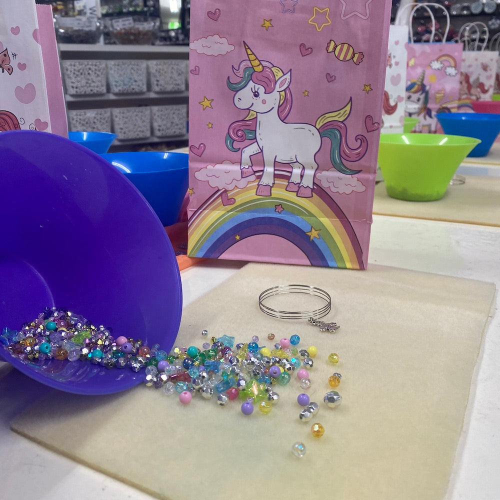 Rainbow Unicorn Kid's Birthday Party - Bead Shack