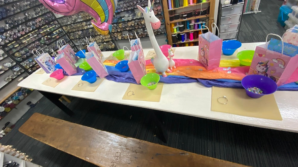 Rainbow Unicorn Kid's Birthday Party - Bead Shack