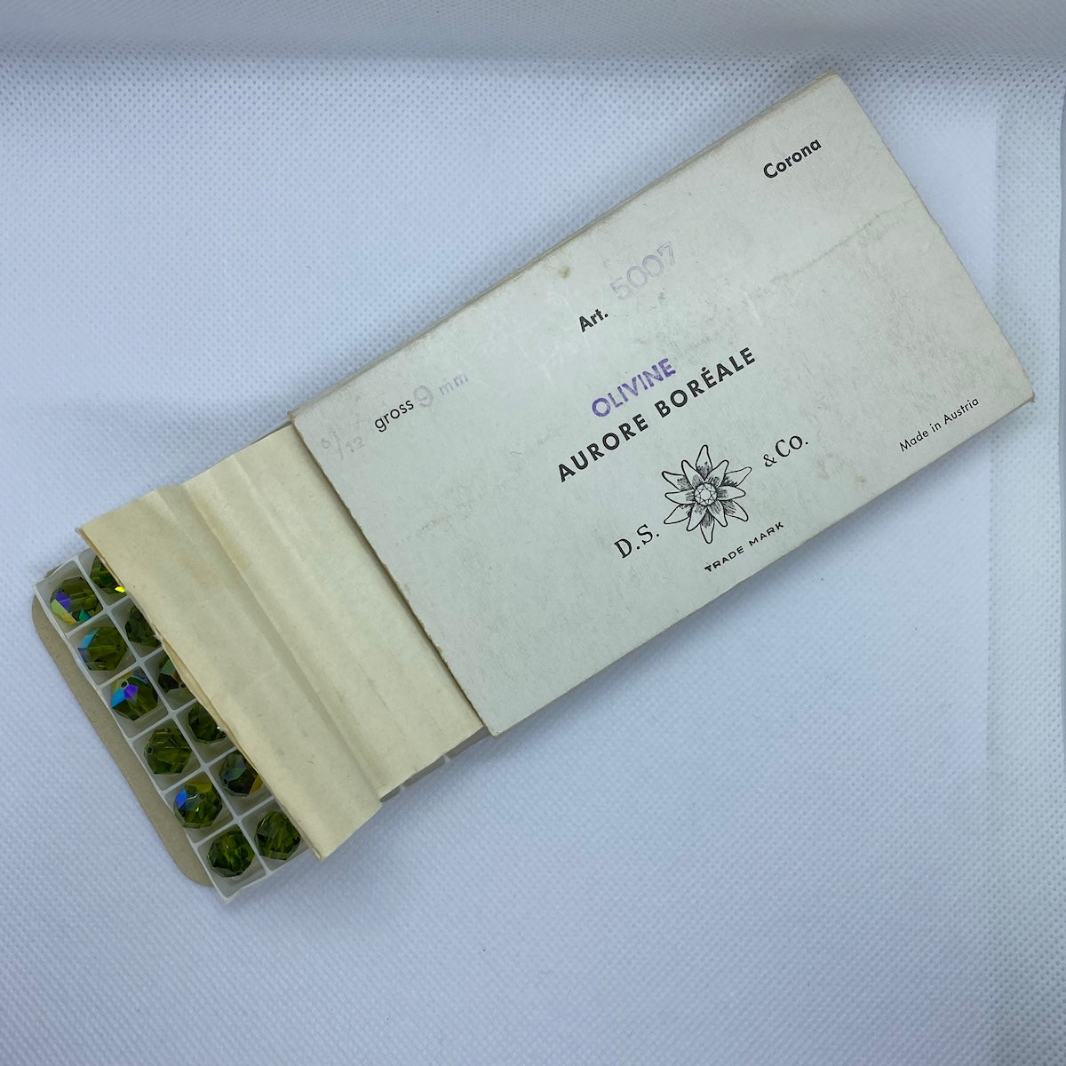 Art. 5007 Olivine AB 9mm (1) - Bead Shack