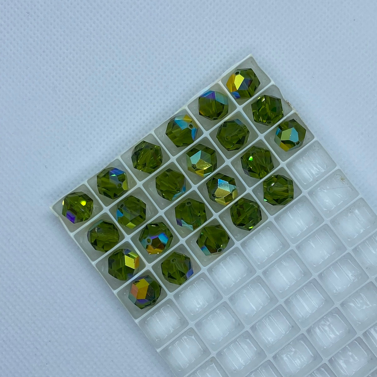 Art. 5007 Olivine AB 9mm (1) - Bead Shack