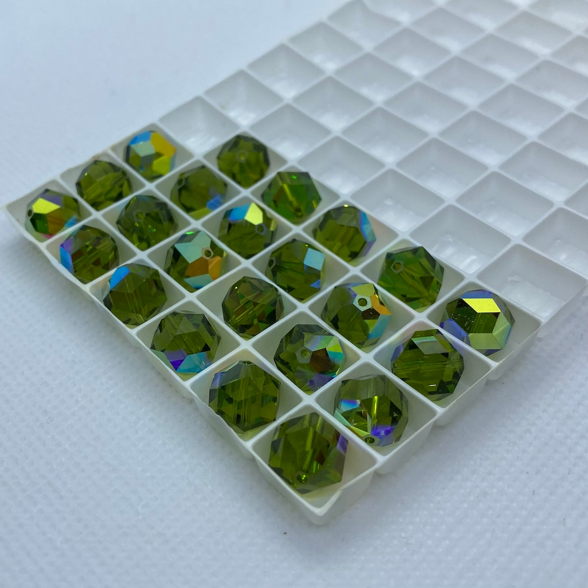 Art. 5007 Olivine AB 9mm (1) - Bead Shack