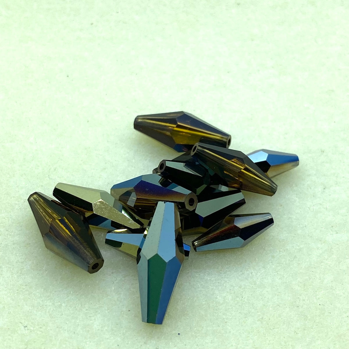 Art. 5205 Mink 20x8mm Elongated Bicone (1) - Bead Shack