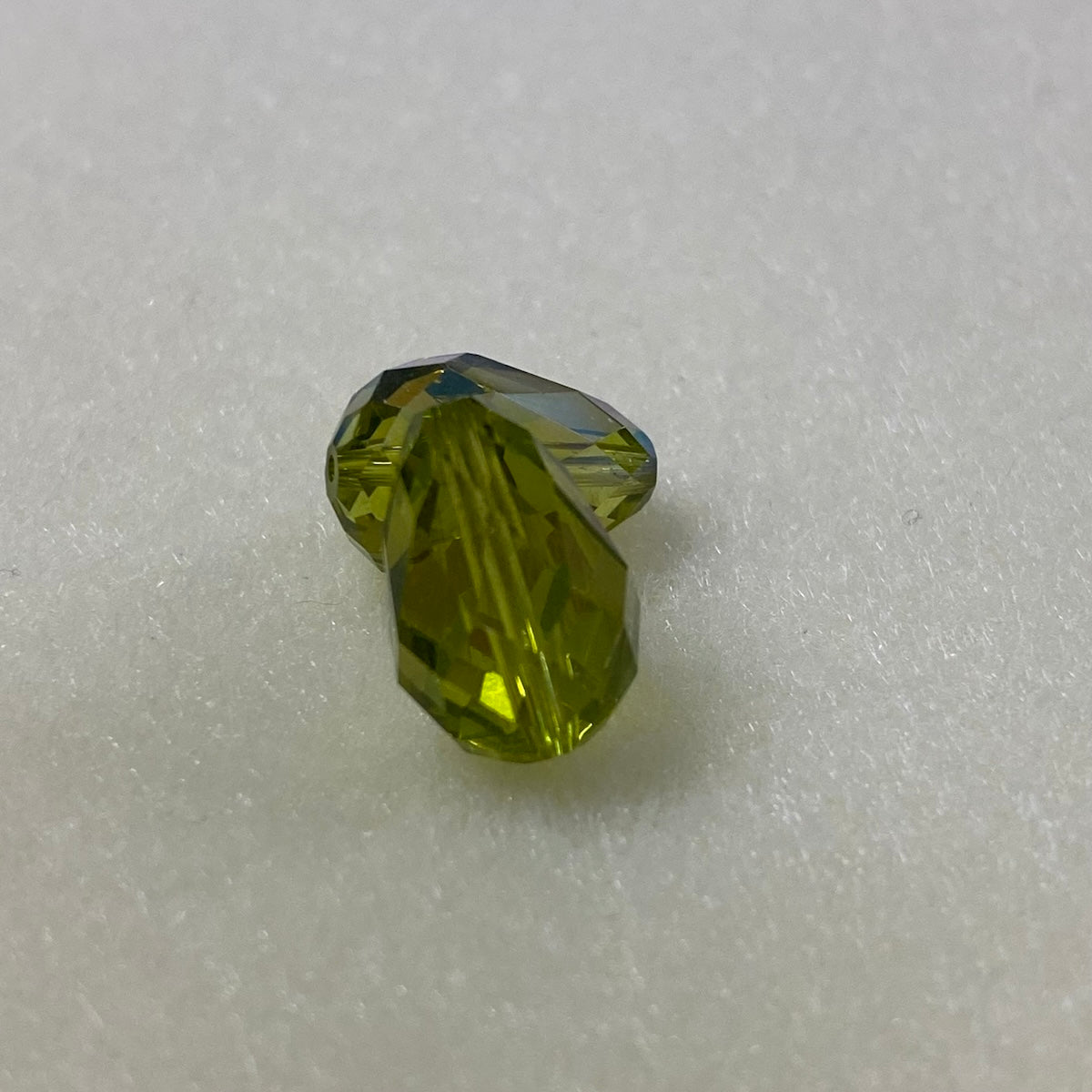 Art. 5500 Light Olivine AB 13.5x9mm Drop (1) - Bead Shack
