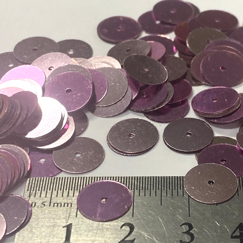 10mm Flat Sequins - 10 grams - Pink