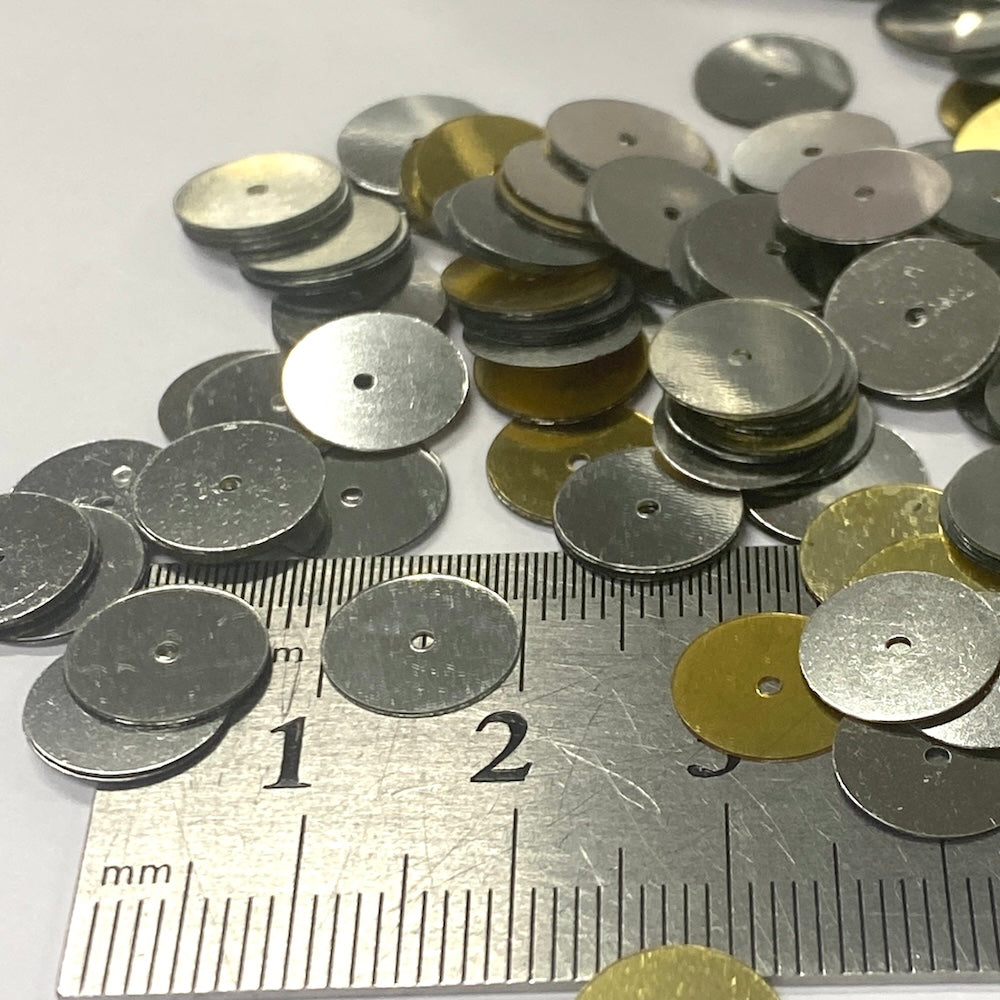 10mm Flat Sequins - 10 grams - Silver