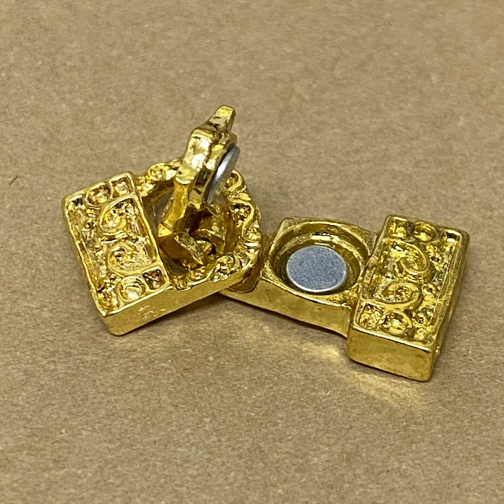 Fold Over Magnetic Clasp (1) - Gold