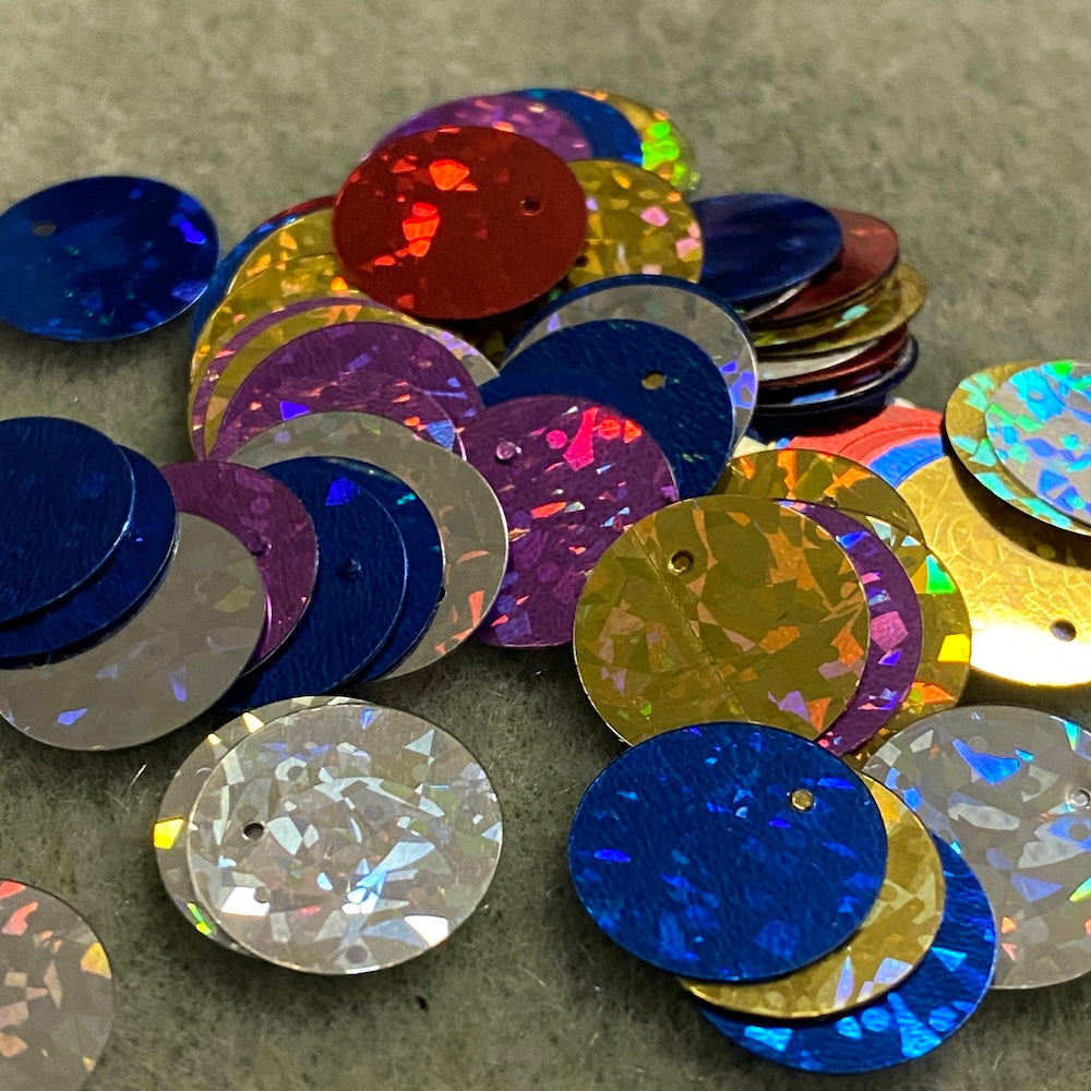 14mm Laser Sequins - 5 grams - Mixed Colours