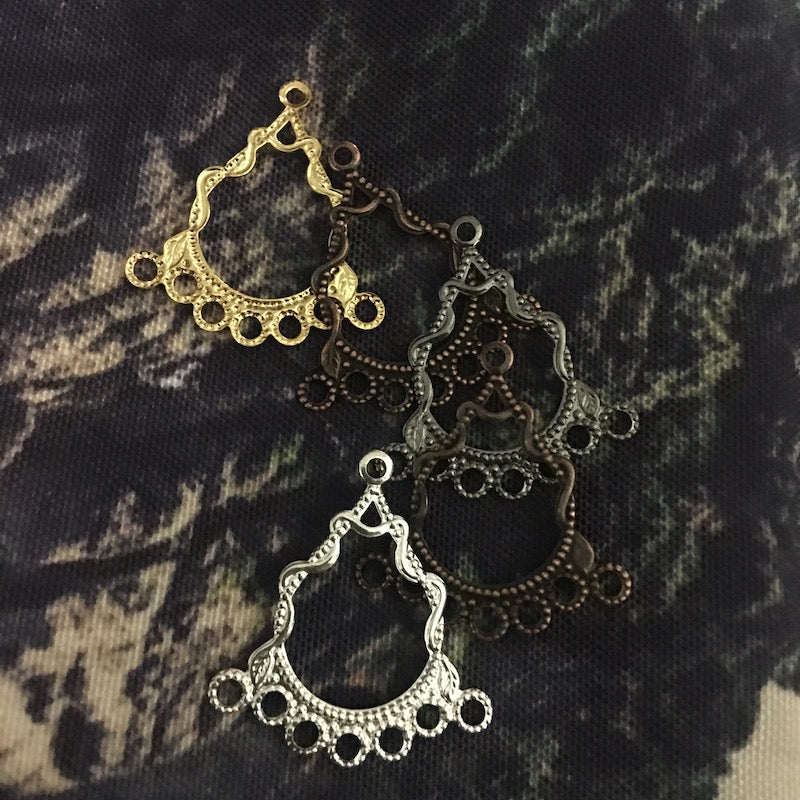 1 to 7 loop Chandelier Fitting (10) - Ancient Brass