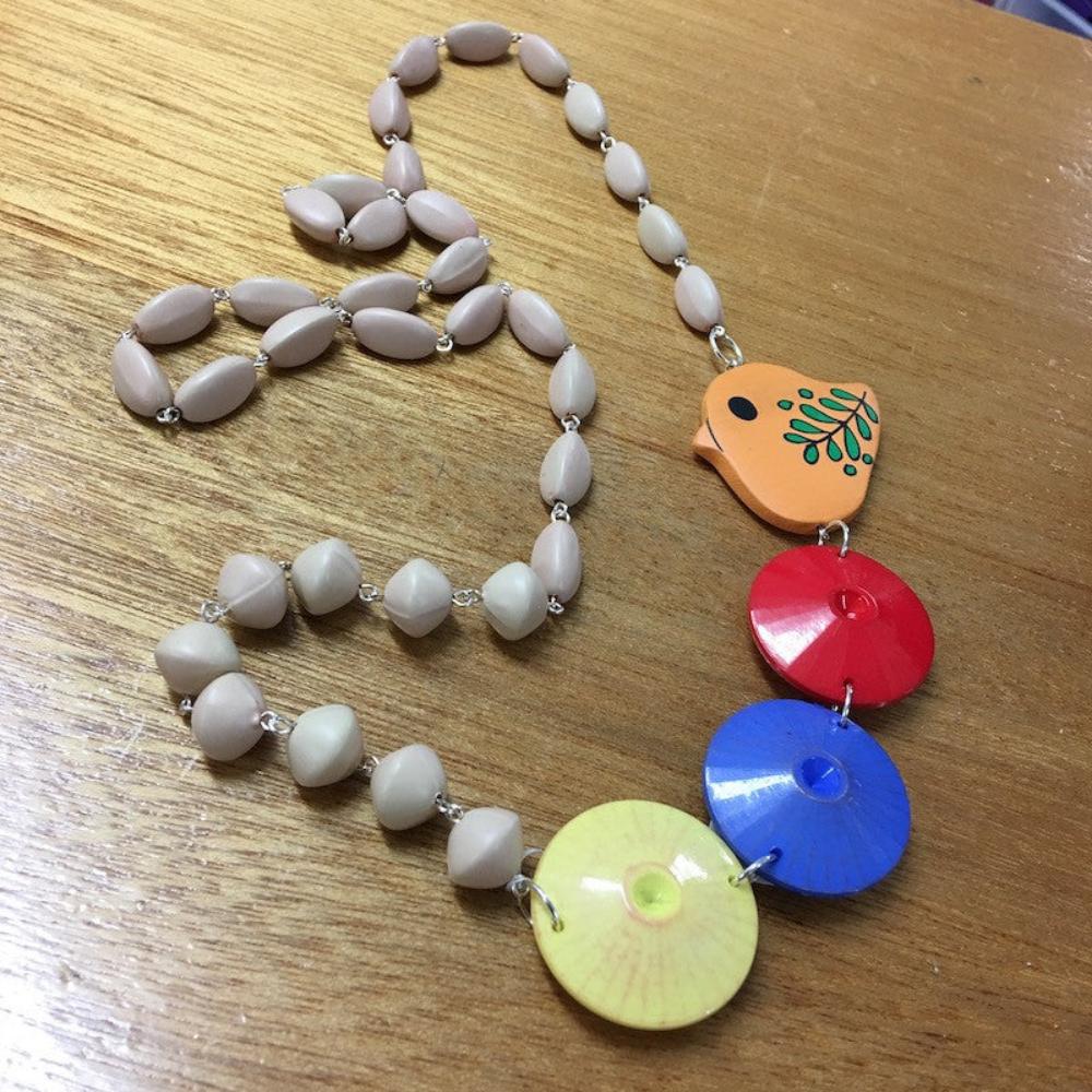 Blush Mix Pack - Pottery Look Vintage Lucite Beads - Matte