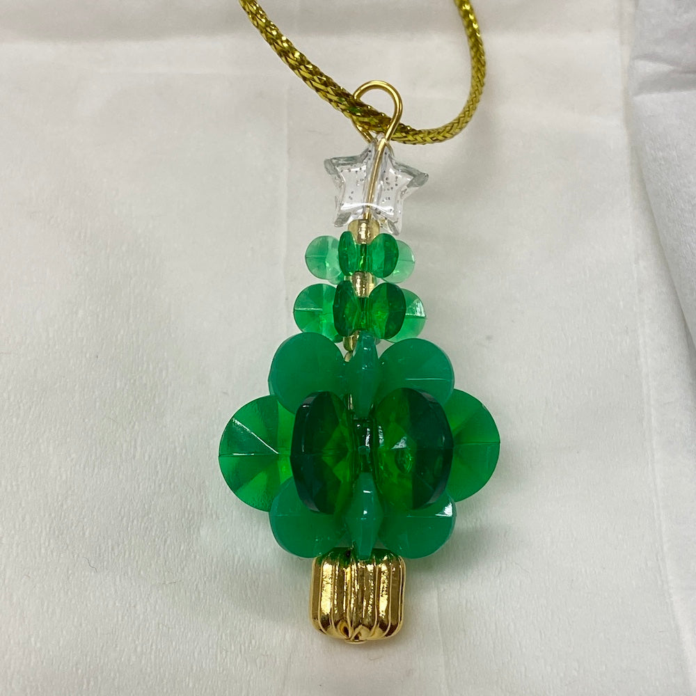 Christmas Tree Kit - Gold - makes 6 Decorations or 3 pairs Earrings