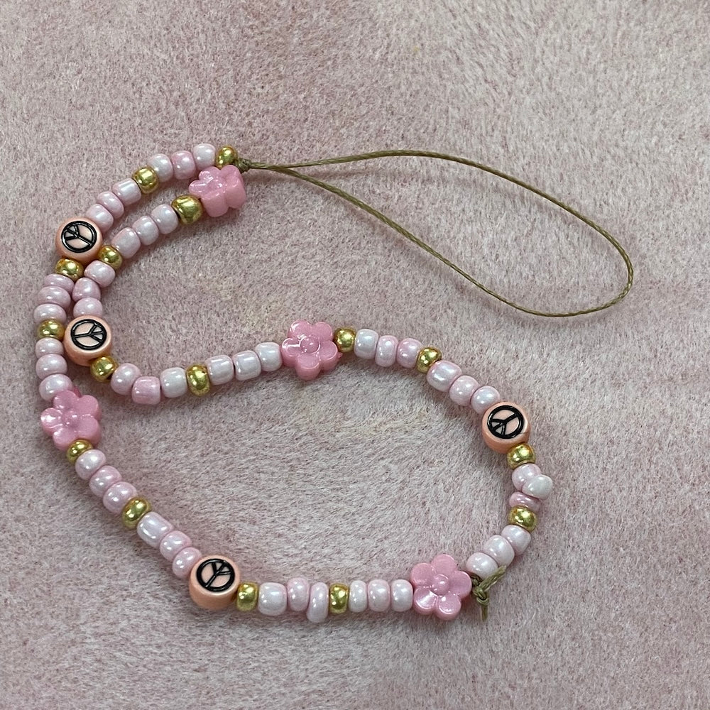 Mobile Phone / Lanyard Charm Kits - Pinks & Purples