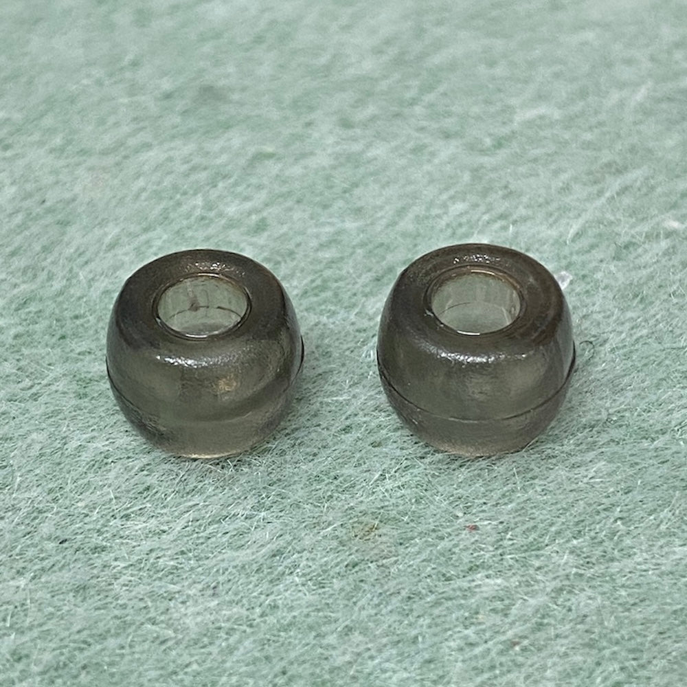 Grey Transparent (100) - Acrylic Pony Beads
