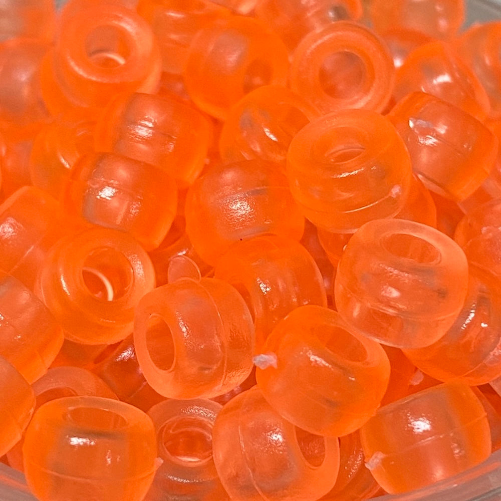 Hyacinth Transparent (100) - Acrylic Pony Beads