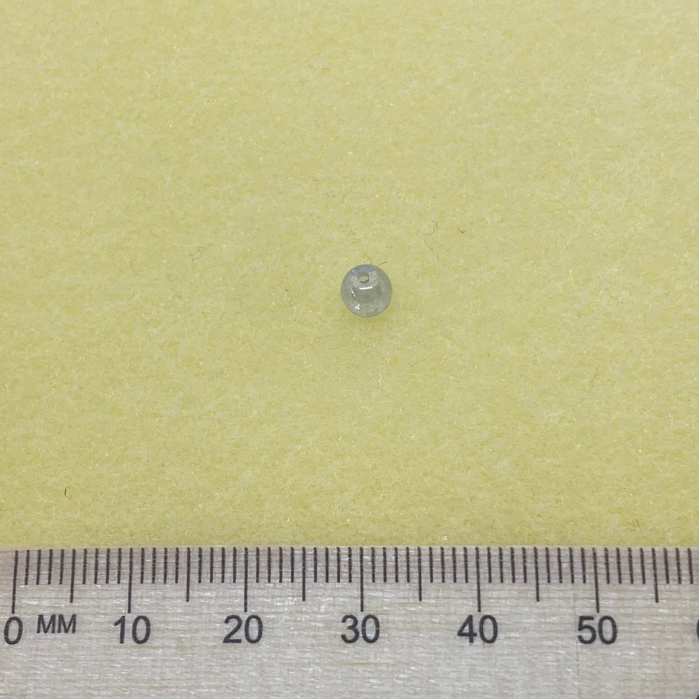 5mm Round (250) - Pale Blue Bubble - Vintage Czech Glass Beads