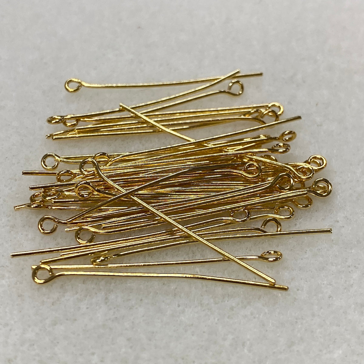 35mm Eyepin - Gold - Bead Shack