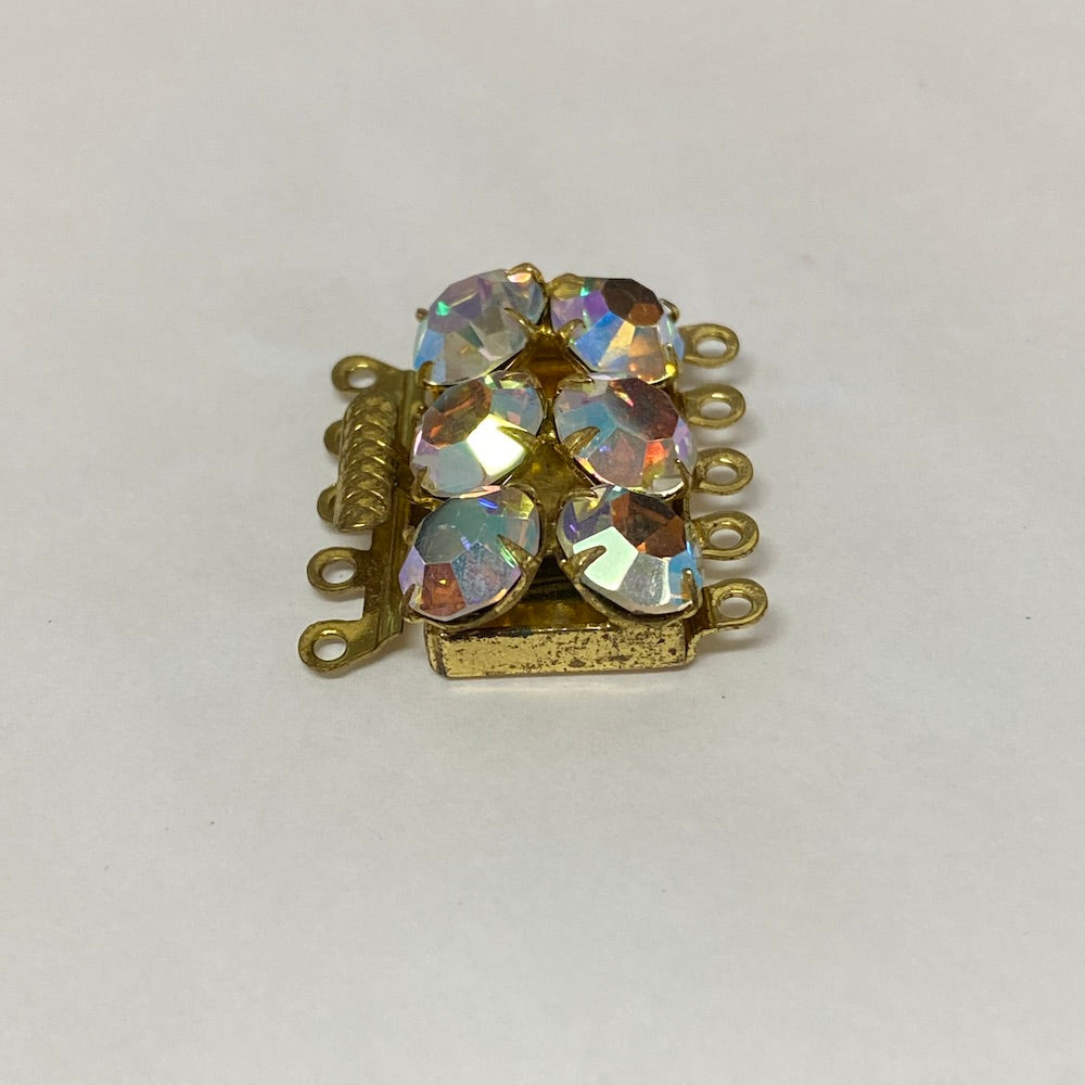 5 Row Vintage Clasp (1) - Gold - Bead Shack