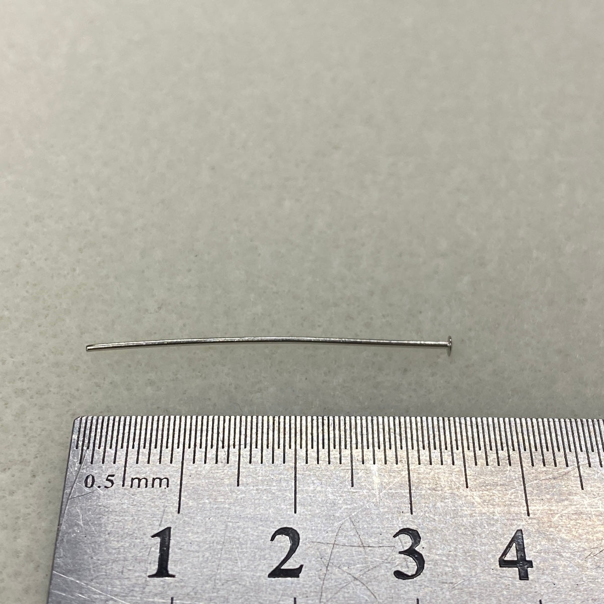35mm Headpin (50) - Nickel - Bead Shack