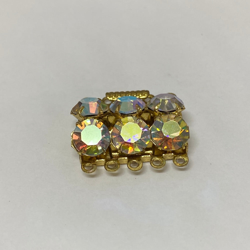 5 Row Vintage Clasp (1) - Gold - Bead Shack
