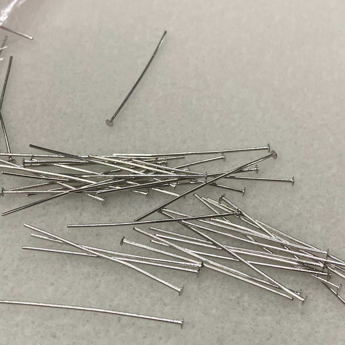 35mm Headpin (50) - Nickel - Bead Shack