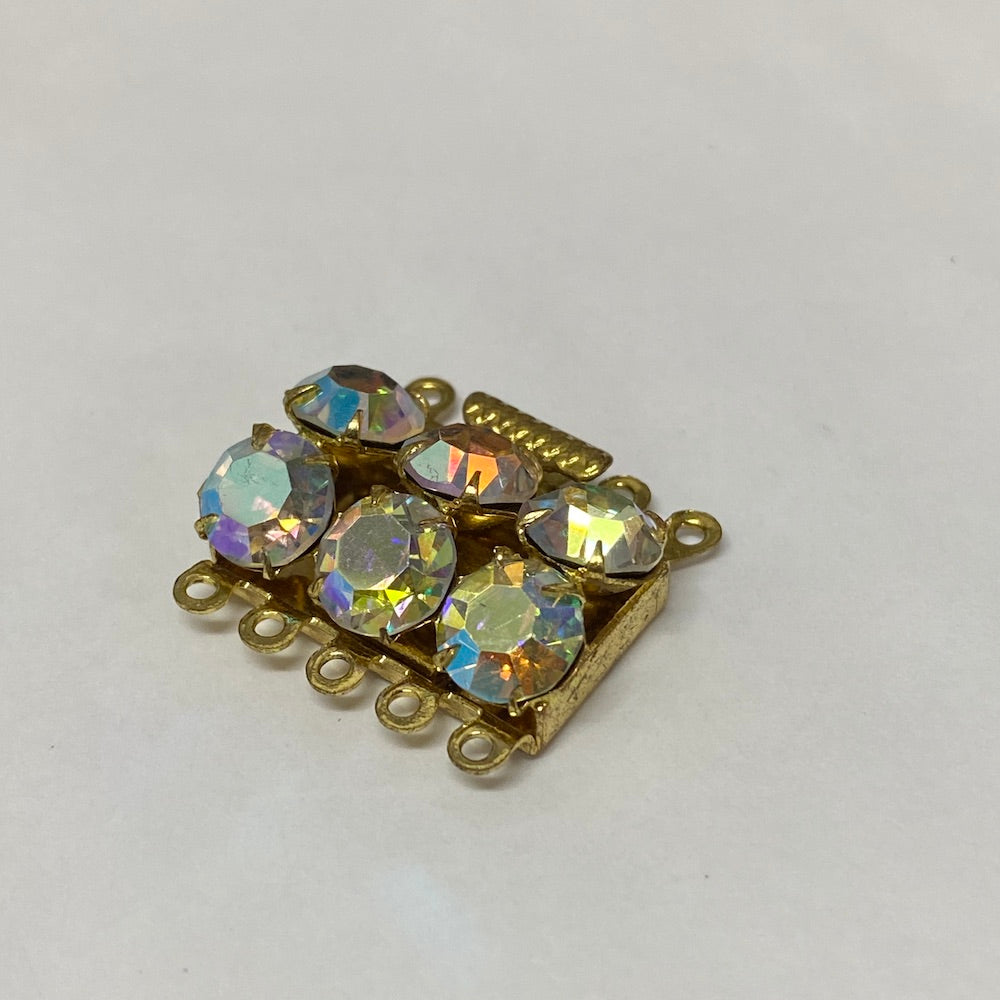 5 Row Vintage Clasp (1) - Gold - Bead Shack