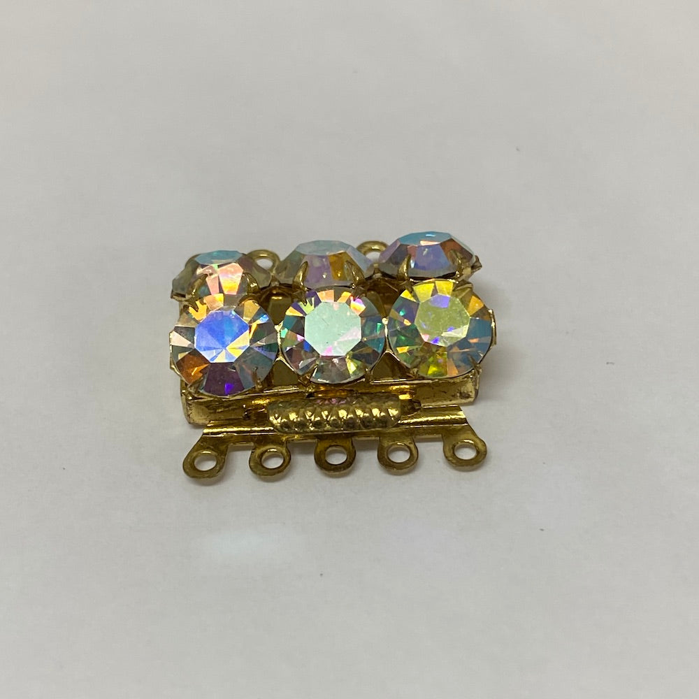 5 Row Vintage Clasp (1) - Gold - Bead Shack