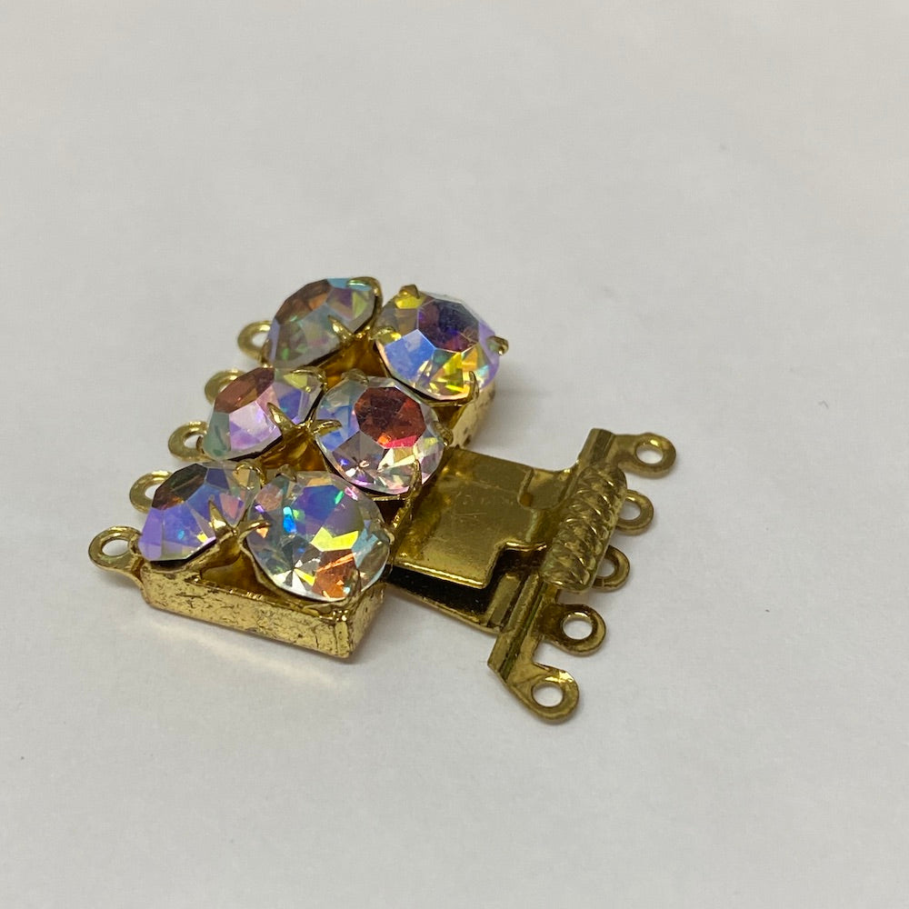 5 Row Vintage Clasp (1) - Gold - Bead Shack