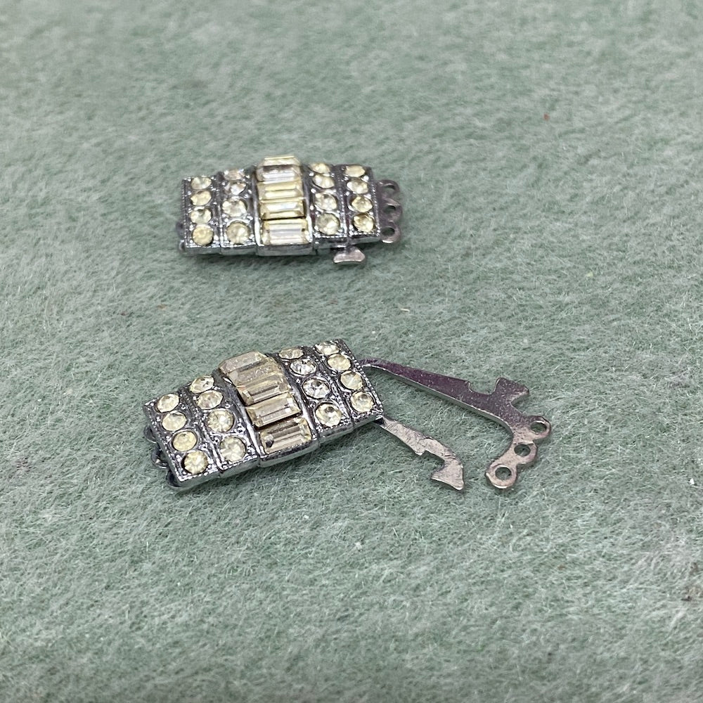 3 Row Vintage Clasp (1) - Silver - Bead Shack