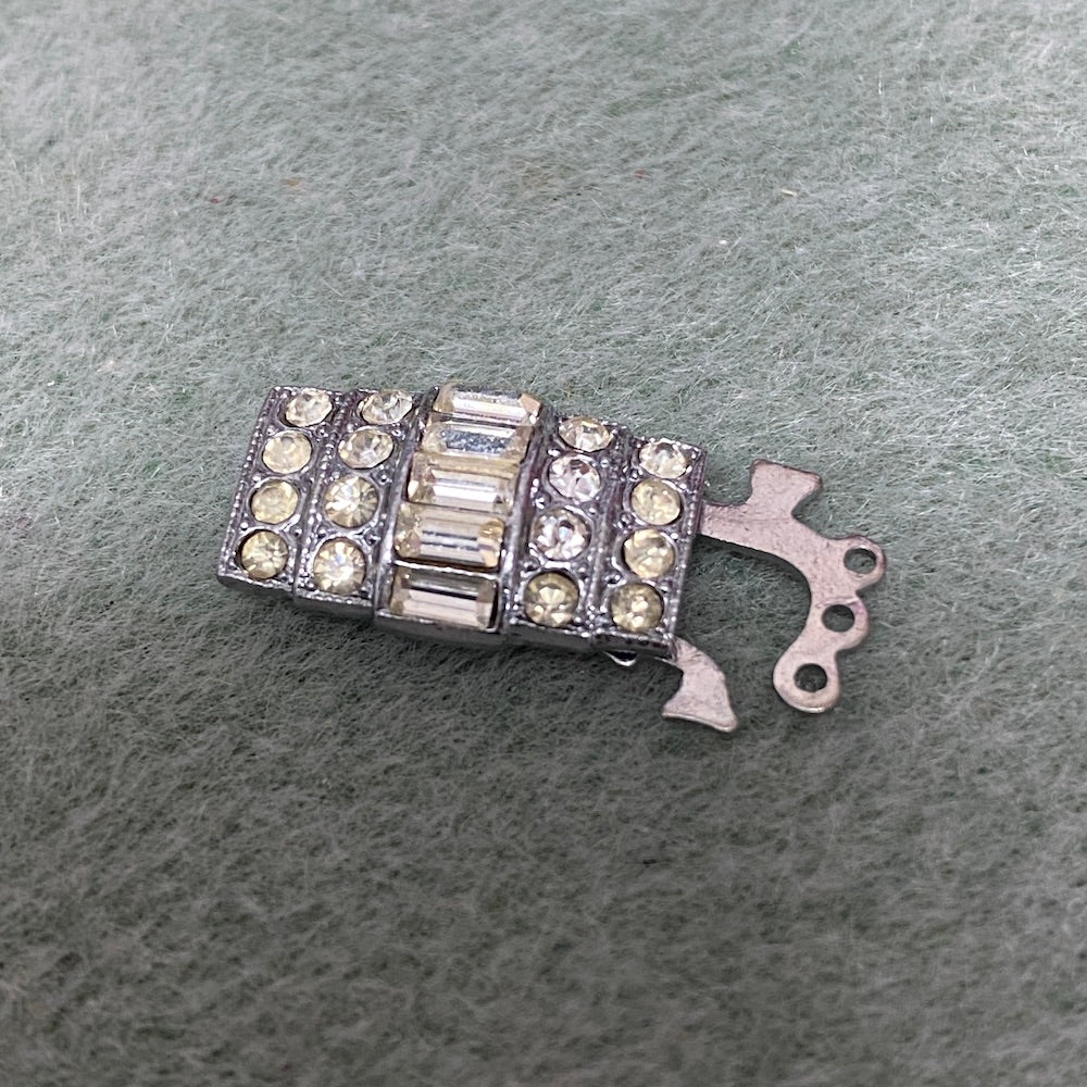 3 Row Vintage Clasp (1) - Silver - Bead Shack