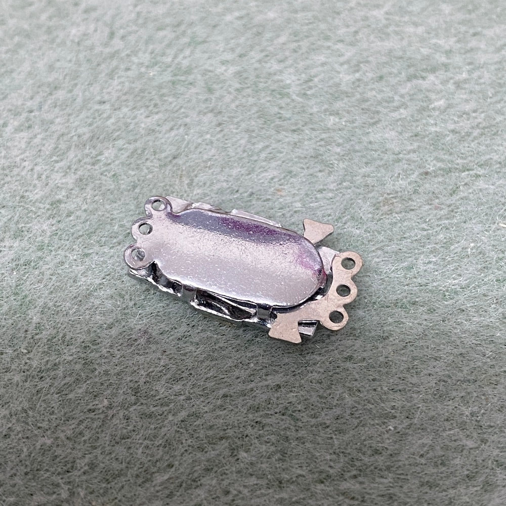 3 Row Vintage Clasp (1) - Silver - Bead Shack