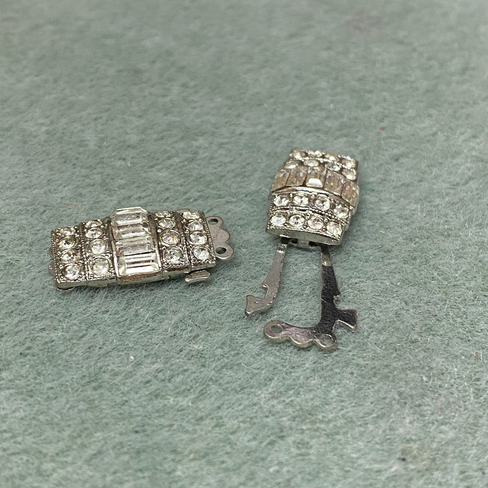 2 Row Vintage Clasp (1) - Silver