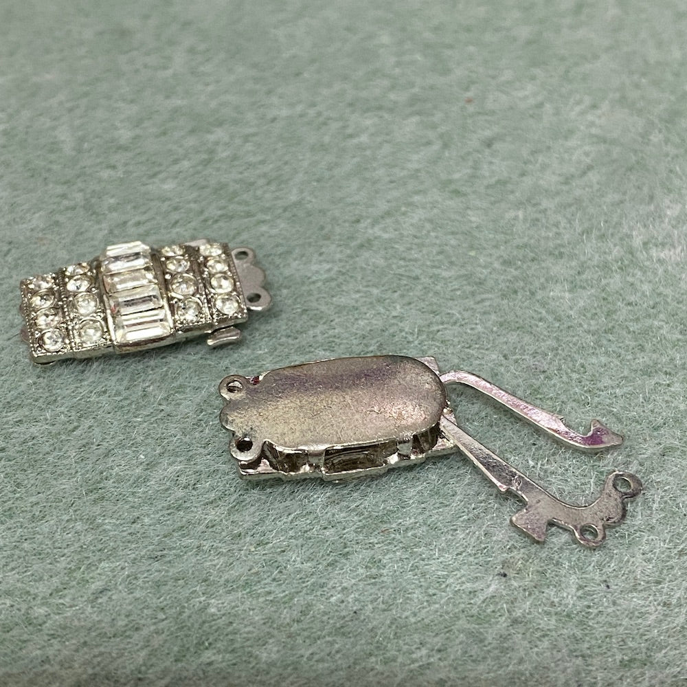2 Row Vintage Clasp (1) - Silver