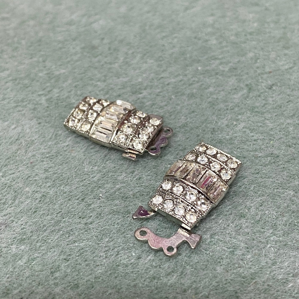 2 Row Vintage Clasp (1) - Silver