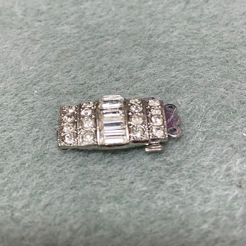 2 Row Vintage Clasp (1) - Silver