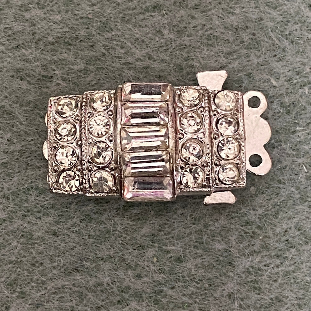 2 Row Vintage Clasp (1) - Silver