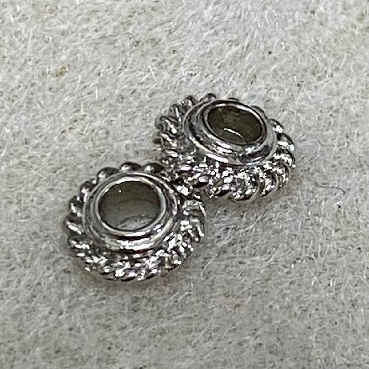 3x6mm Rondelle (20) - Platinum - Bead Shack