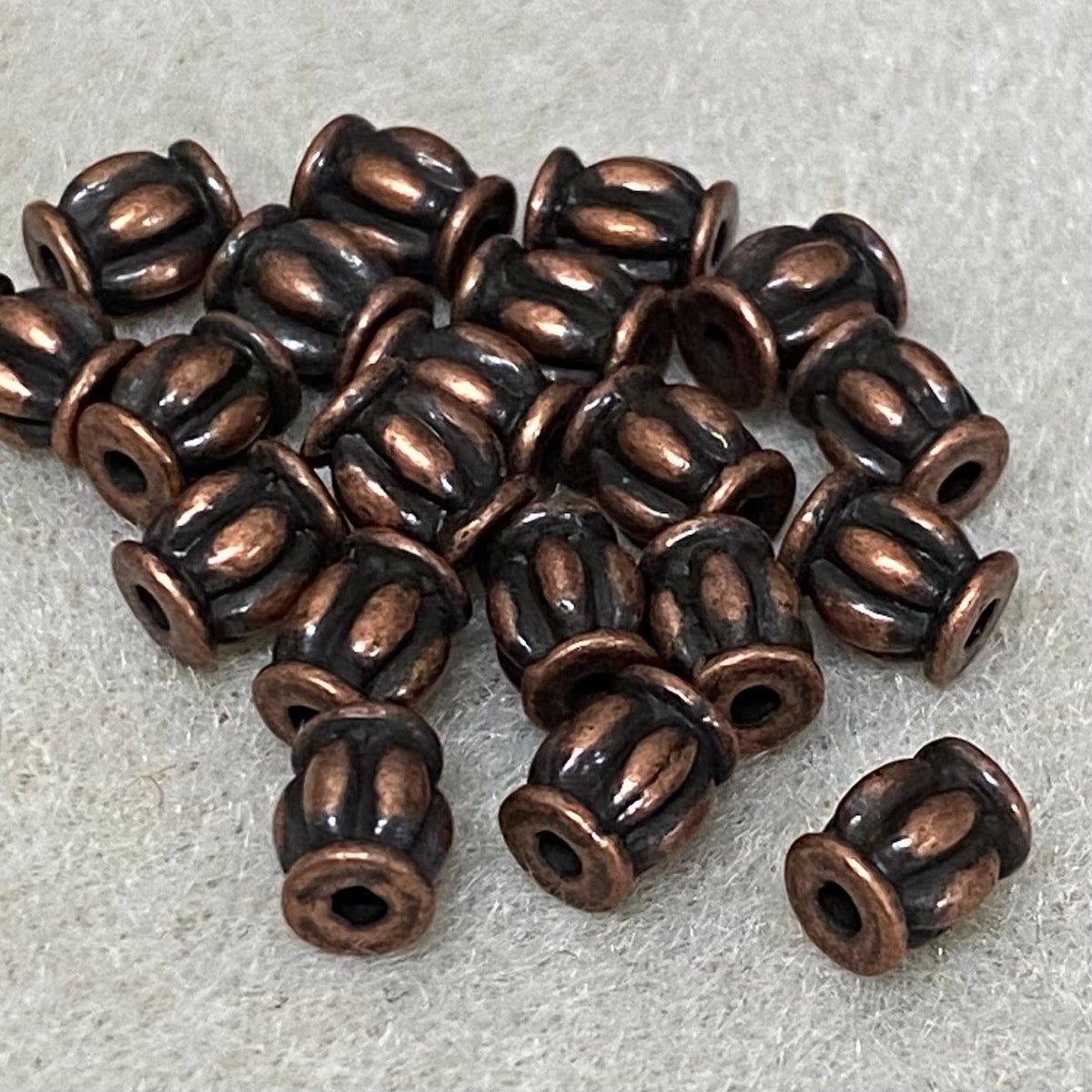 5mm Roman Bead - Ancient Brass (20)