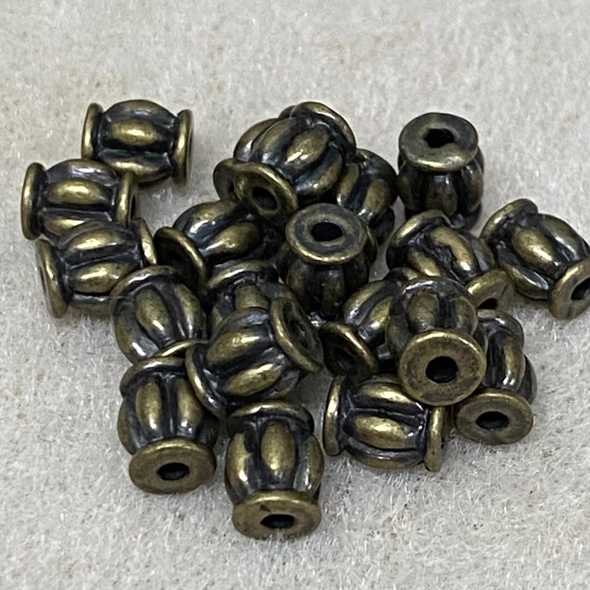 5mm Roman Bead (20) - Ancient Gold