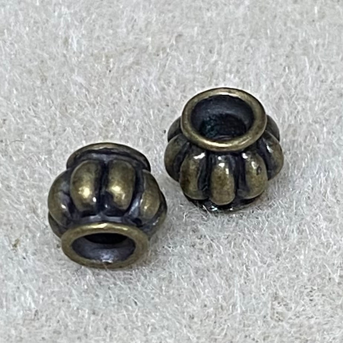 6.5mm Roman Bead (20) - Ancient Gold
