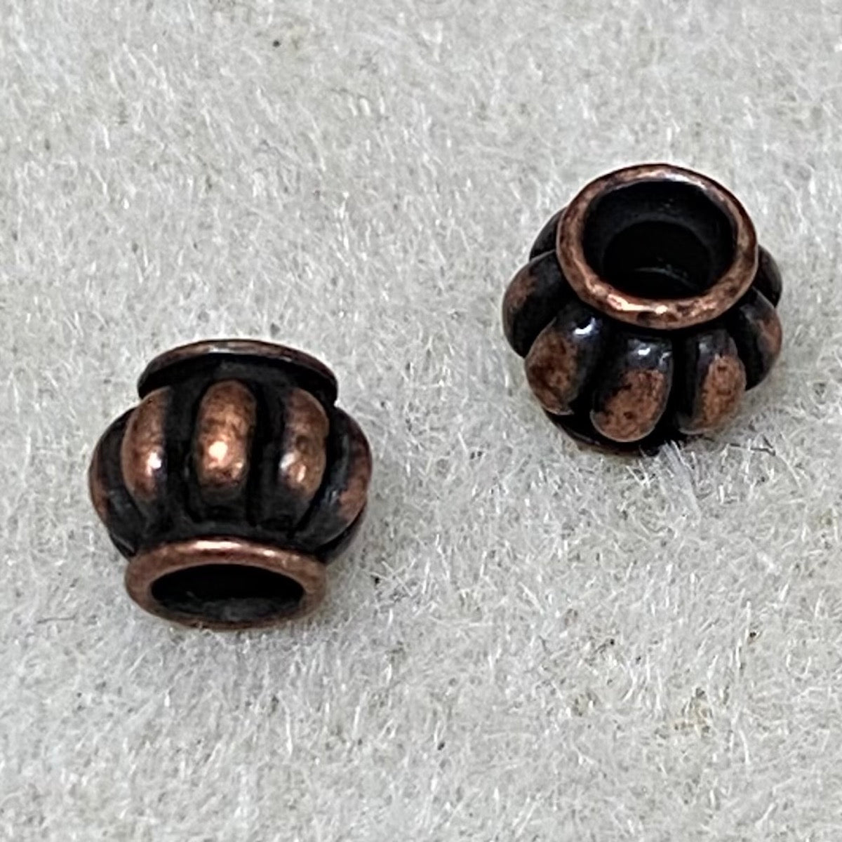 6.5mm Roman Bead - Ancient Brass (20)