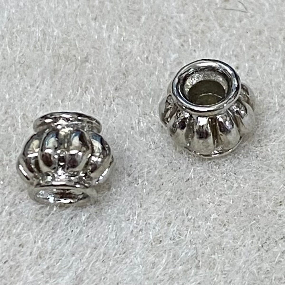 6.5mm Roman Bead (20) - Platinum - Bead Shack