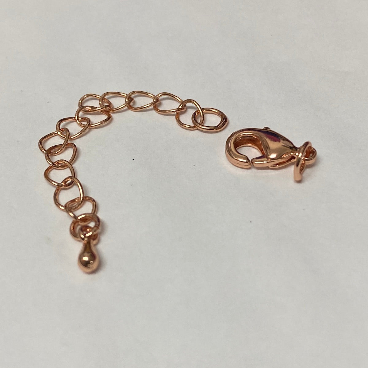 Clasp w. Extension Chain - Rose Gold