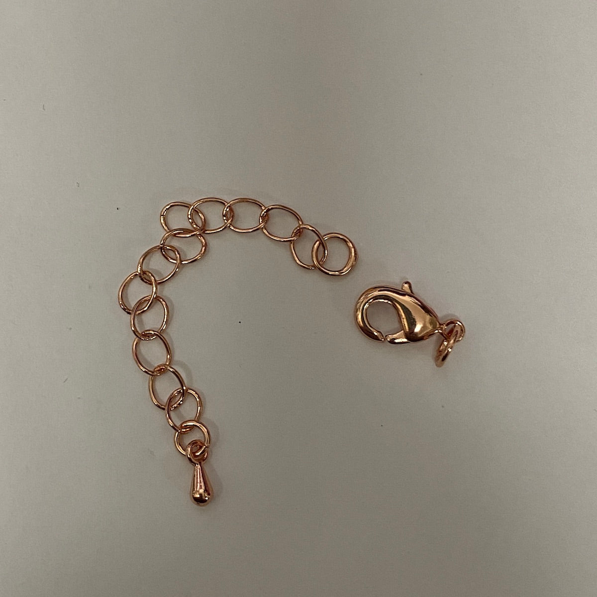 Clasp w. Extension Chain - Rose Gold