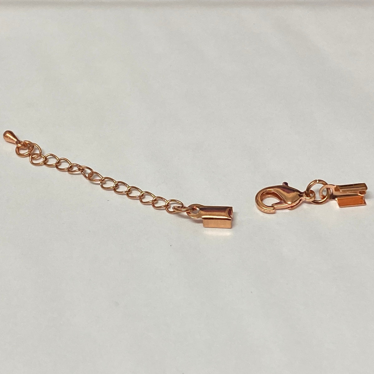 Clasp w. End Crimps & Chain - Rose Gold