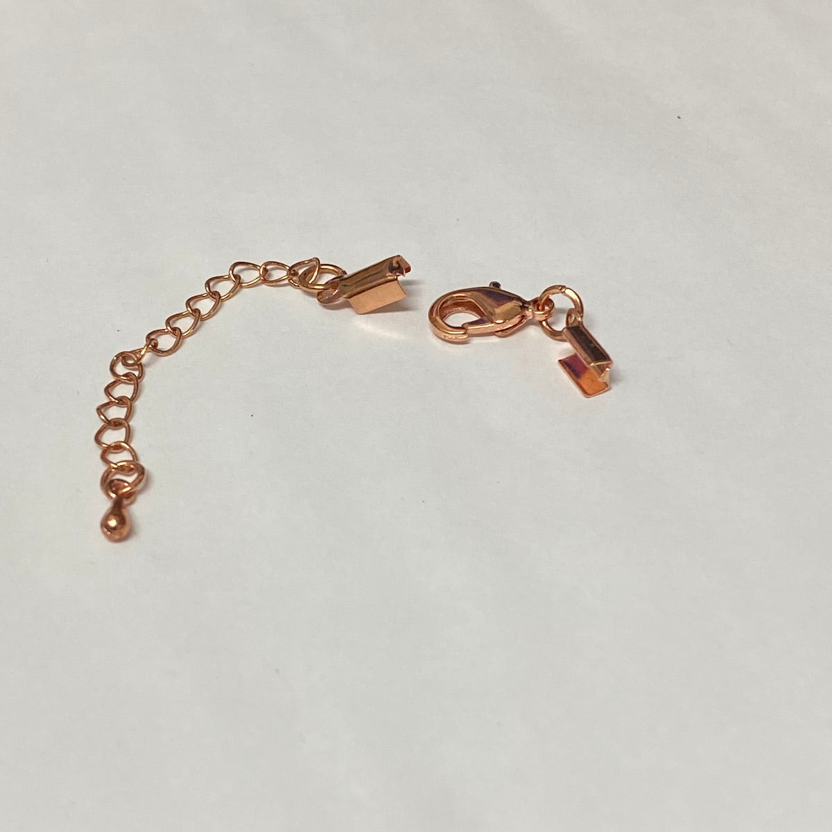 Clasp w. End Crimps & Chain - Rose Gold