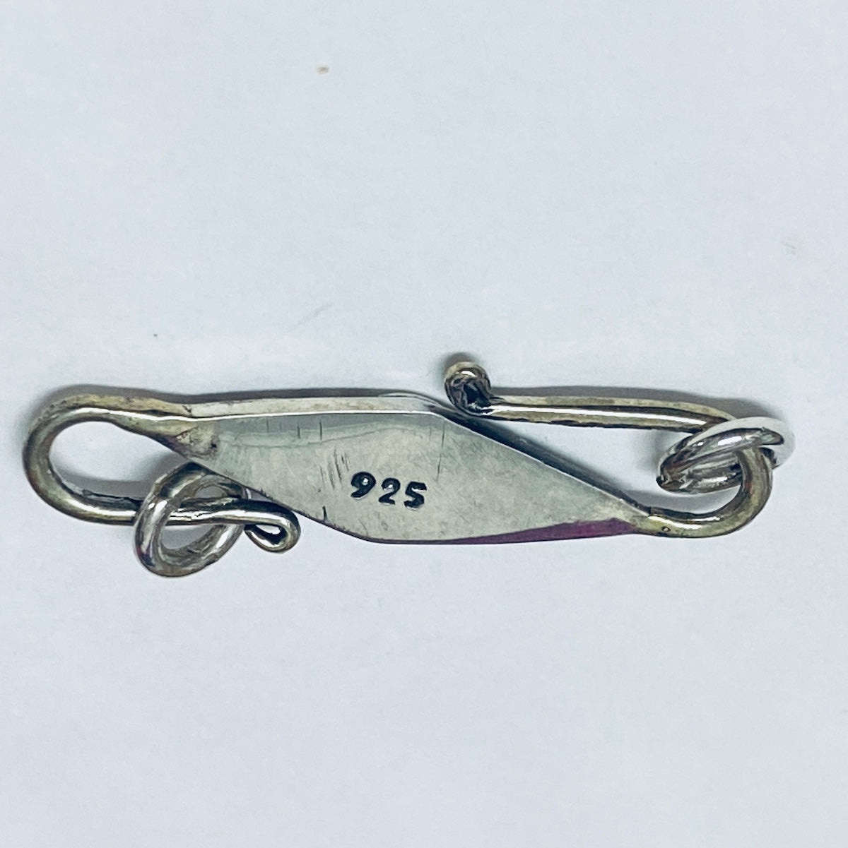 Sterling Silver Clasp w. 2 Rings (1) - Hand Made in Bali