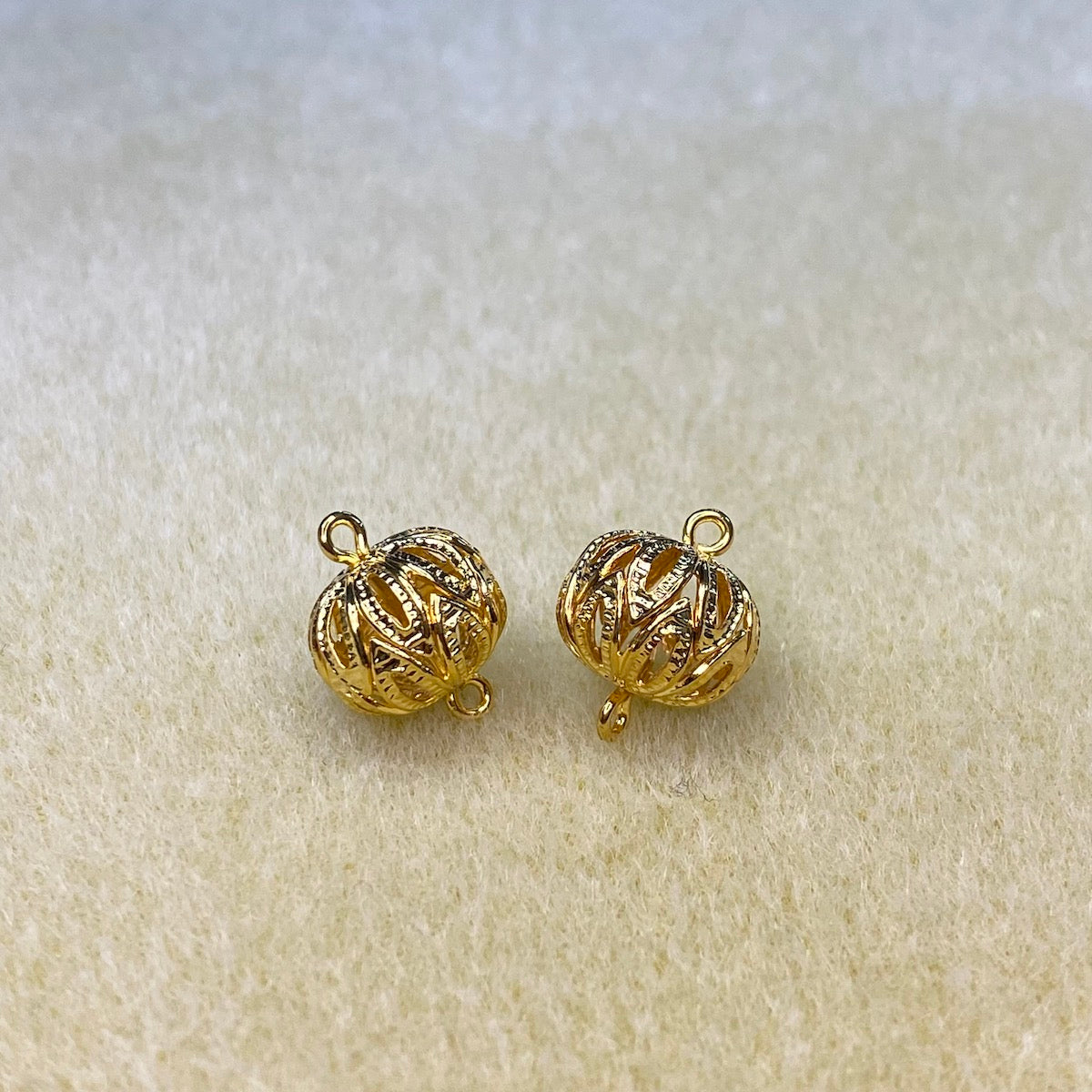 12mm Lacy Connector (10) - Gold