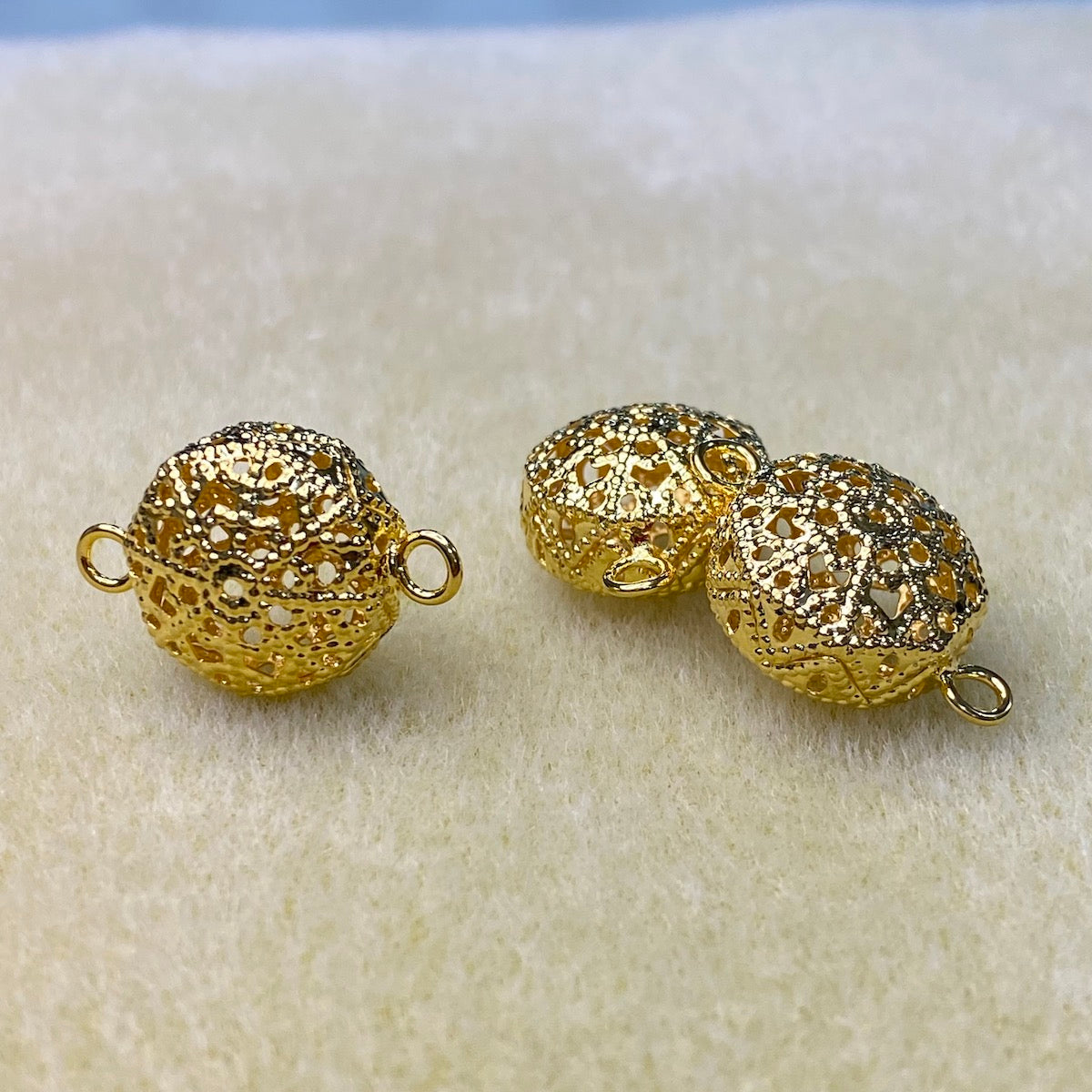 23mm Filigree Connector Bead (10) - Gold