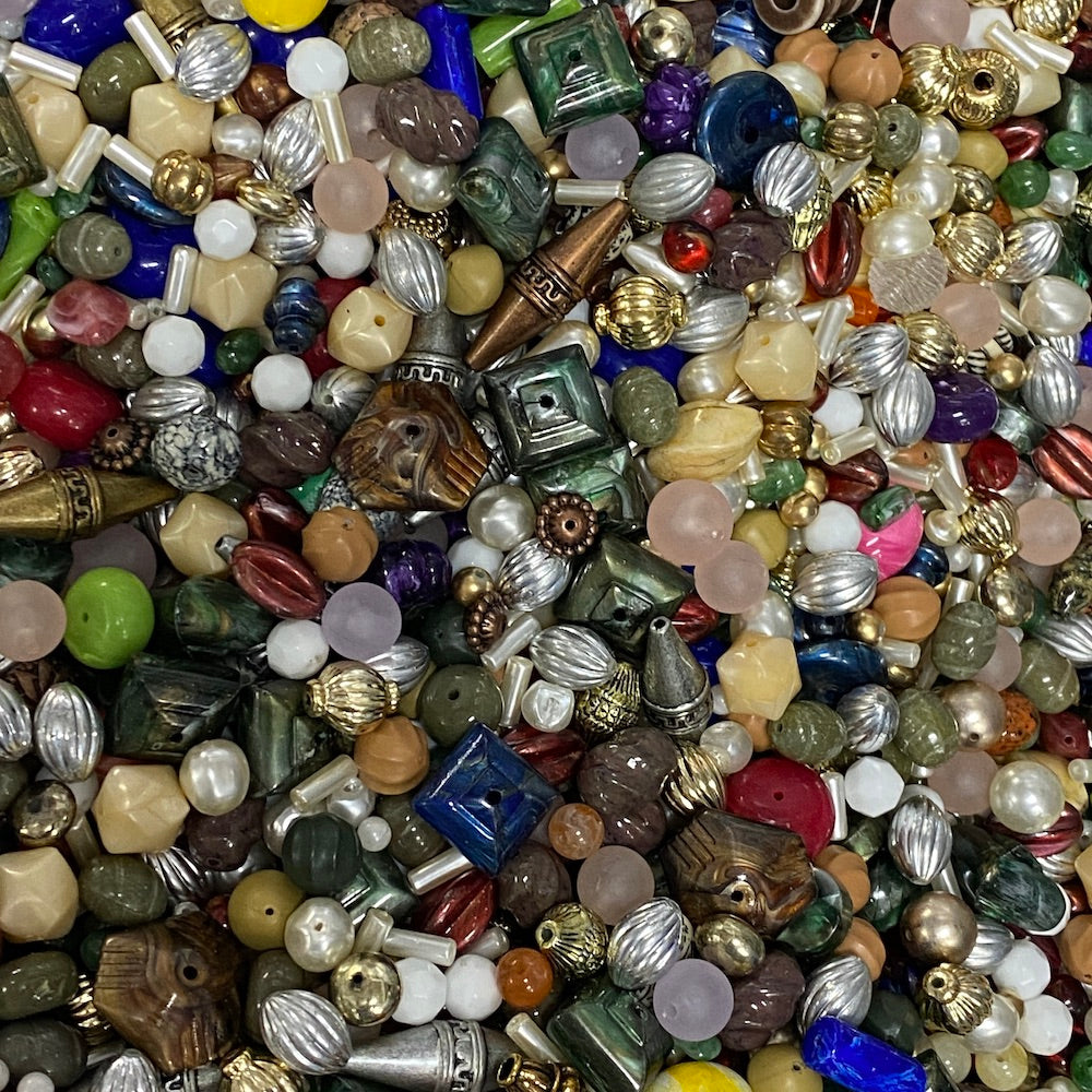 Funky Beads Mix - 500 grams - Vintage Beads